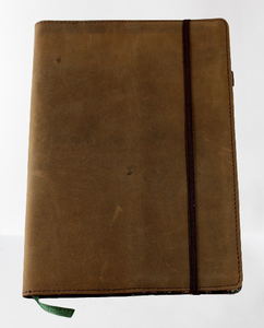 Diario Personalizable de Cuero de Búfalo Marrón Vintage, Cuaderno Escolar al por Mayor, Agenda de Viaje Recargable, Diario para Regalo - Product Image 1