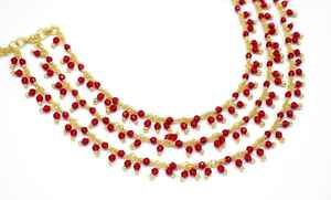 Chaîne de chapelet en perles de cristal vert émeraude, plaquée or, faite à la main, imitation antique, motif animalier, pour la fabrication de bijoux, vente en gros - Product Image 4