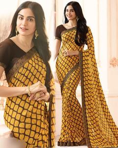 Georgette เสื้อบอลลีวู้ดสำหรับงานแต่งงานงานแต่งงานแฟนซีผู้ใหญ่อินเดียและปากีสถาน - Product Image 6