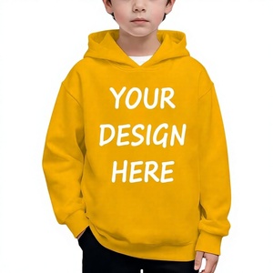 Customized Color Kids Hooded Fleece Sweatshirt Custom Printed Design Breathable Casual Wear for Children Regular Sleeve Winter - Product Image 1