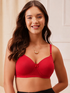 Soutien-gorge push-up rose pâle à maintien élevé avec nœud, sans couture, respirant, couvrant entièrement la poitrine, bretelles réglables pour femmes, fitness, yoga, gym - Product Image 1