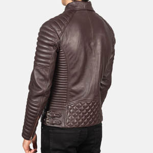 Chaqueta Varsity Personalizada para Hombre, Chaqueta de Béisbol de Cuero con Parches Bordados, Diseño Liso de Piel de Oveja, para Invierno - Product Image 2