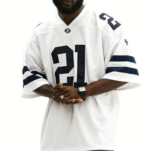 Maillot de football américain pour homme de qualité supérieure, uniforme d'équipe en maille surdimensionné, impression de numéro personnalisée, services OEM en gros sous marque privée - Product Image 3