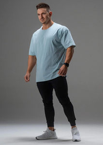 T-shirt de sport ample et décontracté pour homme, manches courtes, en coton, idéal pour la course, la musculation et l'entraînement estival - Product Image 6
