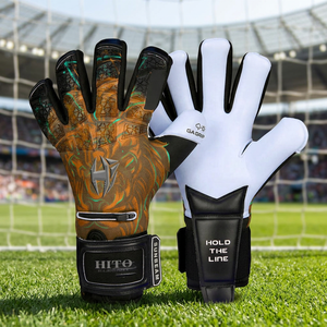 Gants de football gaélique américains personnalisés avec grip en latex de 4 mm, sublimation intégrale, disponibles dans toutes les tailles et couleurs, pour la sécurité en extérieur. - Product Image 3
