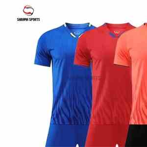 Maillot de football personnalisé avec logo d'équipe, uniforme de football, respirant, 100% polyester, ensembles pour hommes adultes - Product Image 5