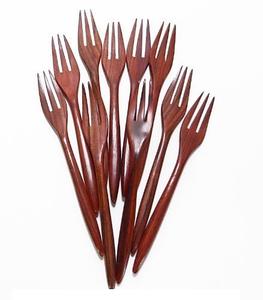 Cubiertos Minimalistas de Madera, Juego de Tenedores de Madera para Comida, Postres, Sopa, Ensalada y Fruta, Ecológicos, para Bodas, Fiestas y Cenas - Product Image 1