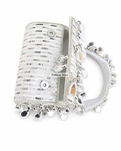 Bohemian Beaded <b>Handbag</b> With Mirror <b>Sequins</b> And Pearl Embellishments For Women Wedding Party Clutch - Product Image 4
