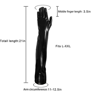 Windproof And Waterproof Opera <b>Gloves</b> Genuine Leather Tending Product With Solid Color Breathable Opera <b>Gloves</b> - Product Image 5