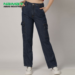 Professional Custom Women Denim Jeans Breathable Cotton Fabric Bootcut Style Female Trousers Fashionable Pants - Product Image 6