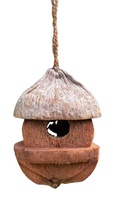 100% Nid d'oiseau en coco naturel biologique et fabriqué à la main-Parfait pour les petits oiseaux et la nidification Idéal pour les pinsons, les perroquets et les tourtereaux