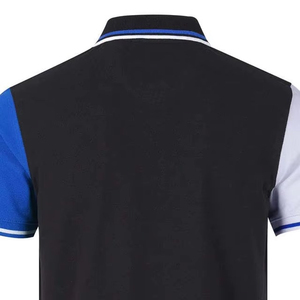 Polo de Hombre con Bloques de Color, Manga Corta, Ribete en Contraste, Corte Regular, Diseño Sólido de Punto Informal - Product Image 4