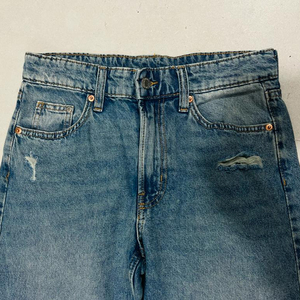 Precio al por mayor Loose Fit Jean Mujer Pantalones casuales Denim Algodón JEANS OEM Spandex Technics Style Fly Fabric Cremallera Cintura - Product Image 4