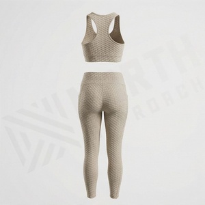 Conjuntos de Yoga de Dos Piezas Extra Grandes de Diseño Personalizado, Producto Popular, Ropa Deportiva Elástica y Transpirable para Mujer, Atuendo para Gimnasio y Entrenamiento - Product Image 2