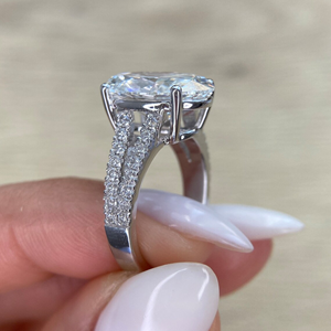 7.50 carat Oval Cut Lab Grown <b>Diamond</b> <b>Ring</b> IGI Certified Custom Wedding <b>Ring</b> Wholesale Supplier - Product Image 5