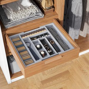 Organisateur de tiroir extensible en bambou, plateau à couverts, porte-ustensiles pour rangement de placard de cuisine, hôtel, restaurant, vente en gros - Product Image 4