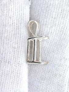 925 Sterling Silver Emerald Shape Semi Mount Pendant Setting Prong Notched 7x5mm to 18x13mm Faceted Octagon Stone Jewelry - Product Image 2