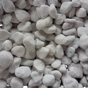 조경 장식 돌 라운드 화강암 흰색 자갈 돌 정원 포장 재료