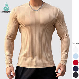 T-shirt Homme Grande Taille Personnalisé Uni Coupe Slim en Polyester pour Sport et Fitness – Vente en Gros - Product Image 4