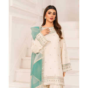 Ensemble de vêtements de soirée pour femmes, haut élégant et palazzo avec dupatta - Product Image 6