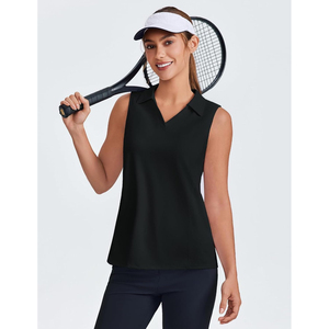 Ropa Deportiva de Golf para Mujer, Camisetas Polo de Secado Rápido, Transpirables, para Verano, Corte Regular, Sin Mangas, Tops de Golf - Product Image 3