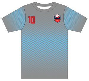 Ensemble de maillot de football personnalisé avec impression par sublimation, manches courtes, col rond, tissu respirant en polyester, ensemble uniforme pour adultes unisexe - Product Image 2