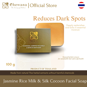 Savon facial en barre au lait de riz biologique au jasmin CHEWANA 100g, élimine les taches brunes, apaise la peau du visage, affine le grain de peau, convient à tous les types de peau - Product Image 5