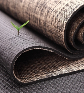Colchoneta de yoga antideslizante de primera calidad, yute sostenible y goma natural, esterilla de ejercicio de yoga ecológica ética - Product Image 5