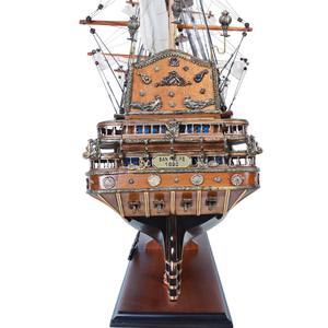 T063 - OMH San Felipe Cedar Nautical Ship Model Hand Painted <b>Wooden</b> Vietnam Home Decor Craft Supplies 91Lx28.5Wx78H Cm - Product Image 6