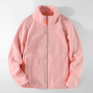 Veste polaire réversible unisexe best-seller, en sherpa corail, fermeture éclair, double face, pour homme et femme, vêtements pour homme - Product Image 5