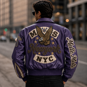 High-Quality Genuine <b>Leather</b> <b>Jacket</b> – Men's Luxury Outerwear with Vintage Biker Style and Premium Lasting Performance Authentic - Product Image 2
