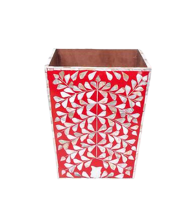 Handcrafted Mother of Pearl Planter <b>Pot</b> Tapered <b>Square</b> Decorative Flower <b>Pot</b> Coastal Style Indoor Outdoor Use from Vietnam - Product Image 4