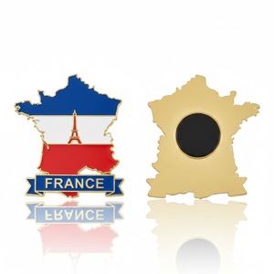 Aimant de réfrigérateur personnalisé en métal, souvenir de voyage, cadeau, pays fournisseur, ville, France, Paris - Product Image 1