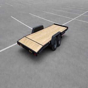 High Strength Aluminium Flatbed Semi Trailer Built For Automobile <b>Transport</b> Doll Carrier And Industrial Cargo - Product Image 1