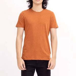 Impression en gros d'usine, t-shirts unis personnalisés avec logo imprimé, t-shirts unisexes décontractés pour la vente en ligne - Product Image 1