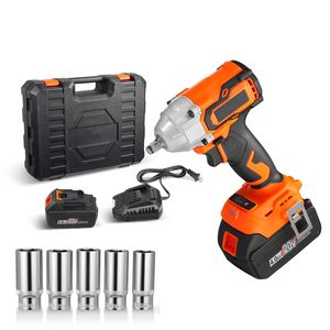 Avvitatore a impulsi elettrico 20V, 3/8 di pollice, senza fili, batteria 4Ah, coppia elevata 280 ft-lbs / 380 Nm, motore brushless, tensione nominale 18V/21V - Product Image 1