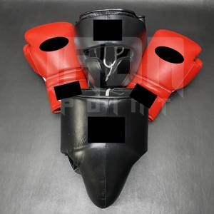 Set de Boxeo Personalizable de Alta Calidad, Protector de Cabeza y Mejillas, Cuero Vacuno 100% Genuino, Acolchado Grueso de 4 Capas, Transpirable - Product Image 4