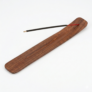 Porte-encens chinois aromatique en bois naturel avec récupérateur de cendres pour la décoration de la maison, utilisable toute l'année - Product Image 1