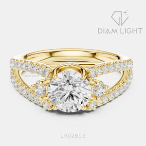 Bague de mariage en or blanc 14 carats avec diamant de laboratoire certifié IGI, taille ronde 1,159 carats, bijou raffiné, cadeau pour fiançailles, mariage ou anniversaire - Product Image 5