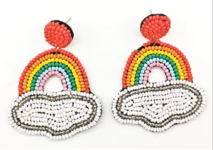 Pendientes con cuentas de vidrio 100% y bordados artísticos diseñados para celebraciones y glamour diario por MD HANDICRAFTS - Product Image 4