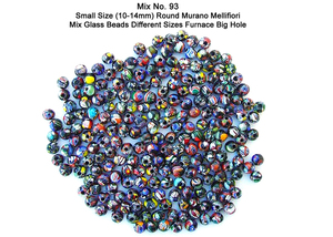 Gorgeous Small Size Round Murano Millefiori Mix Glass Beads For Jewelry Making Crystal Lampwork Glass In Bulk Quantity Exports - Product Image 3