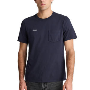 Camisetas de Algodón para Hombre con Diseño de Bolsillo, Manga Corta, Ropa de Trabajo Informal, Camiseta Básica, Proveedor de Ropa de Marca Privada, Camiseta Informal para Hombre - Product Image 3