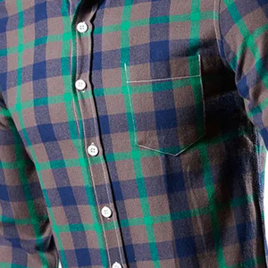 Mens Button Down Check Shirt Everyday Plaid Casual Shirt Soft Touch Cotton Private Label Manufacturer Factory - Product Image 4