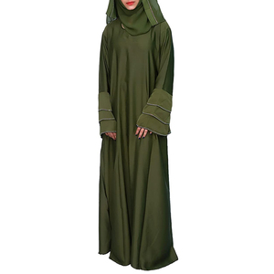 Abaya para mujer, vestido islámico musulmán de longitud completa, corte holgado, manga larga, ropa elegante y cómoda, adecuada para viajes diarios - Product Image 5