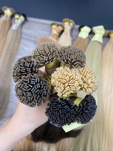 Extensiones de Cabello Humano Vietnamita Virgen Remy de Doble Trama con Punta Plana Mini de Queratina al por Mayor - Product Image 1