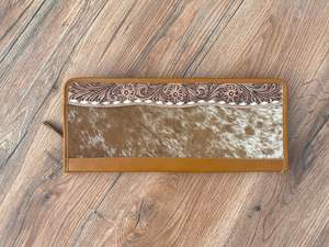 Classique pays Western Buck point plat jeter dame bijoux boîte de rangement usiné à la main en cuir de vachette étui de voyage Vintage mode - Product Image 3