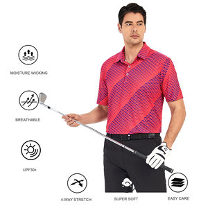 Chemise de golf décontractée unie de haute qualité pour hommes, avec logo personnalisé, poche, coupe classique, en polyester/coton, professionnelle, nouvelle collection, vente en gros - Product Image 2