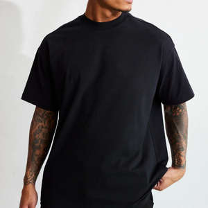 เสื้อยืดทรงครอปแบบหนา คุณภาพสูง ทรงโอเวอร์ไซส์ ไหล่ตก คอกลม - Product Image 4