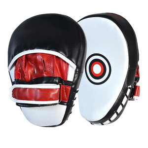 Durable Breathable PU <b>Material</b> Boxing Target Pad for Kickboxing Training in White <b>Red</b> Green Colors - Product Image 1