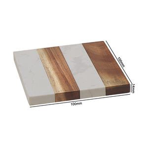Posavasos Cuadrados de Madera y Mármol al por Mayor |   Posavasos Personalizado Resistente al Calor para Oficina, Hogar y Mesa - Product Image 2